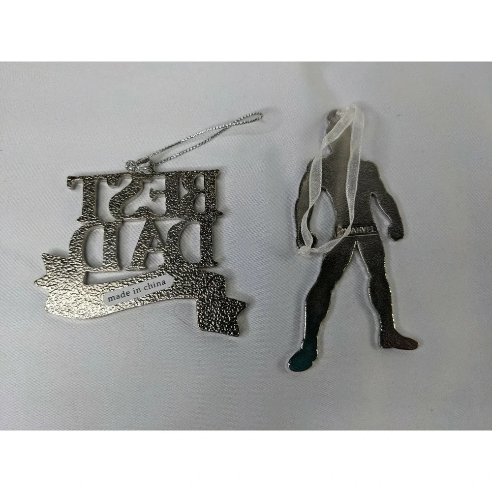 Best Dad and Spider Man Metal Tree Ornament‎ Spiderman